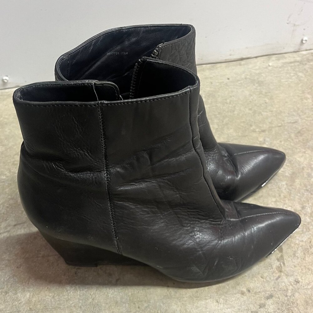 Rachel Zoe Pointed Leather Ankle Boot